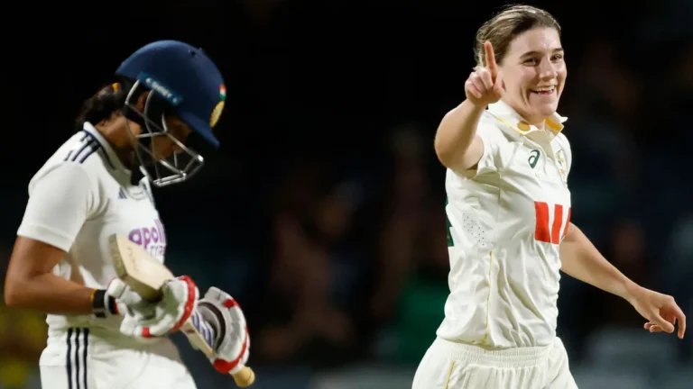 Australia on track for victory over India as Annabel Sutherland records historic century